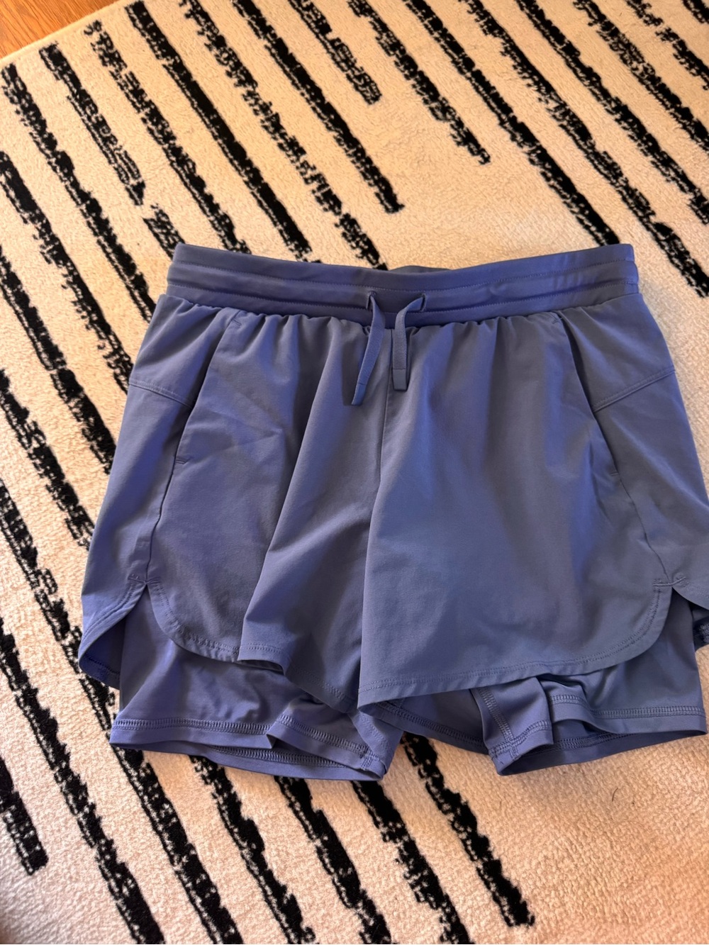 all in motion Blue Double-Layer Athletic Shorts - Vuori dupe